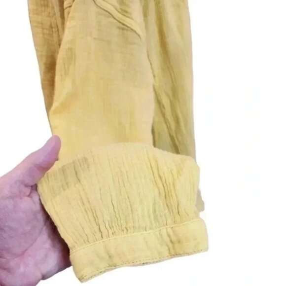 FREE People We The Free Moving Mountains Shirt Cotton Gauze Oversized Women's M - Picture 10 of 14